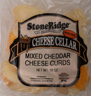 Mixed Cheddar Cheese Curds 10 OZ - StoneRidge Meats