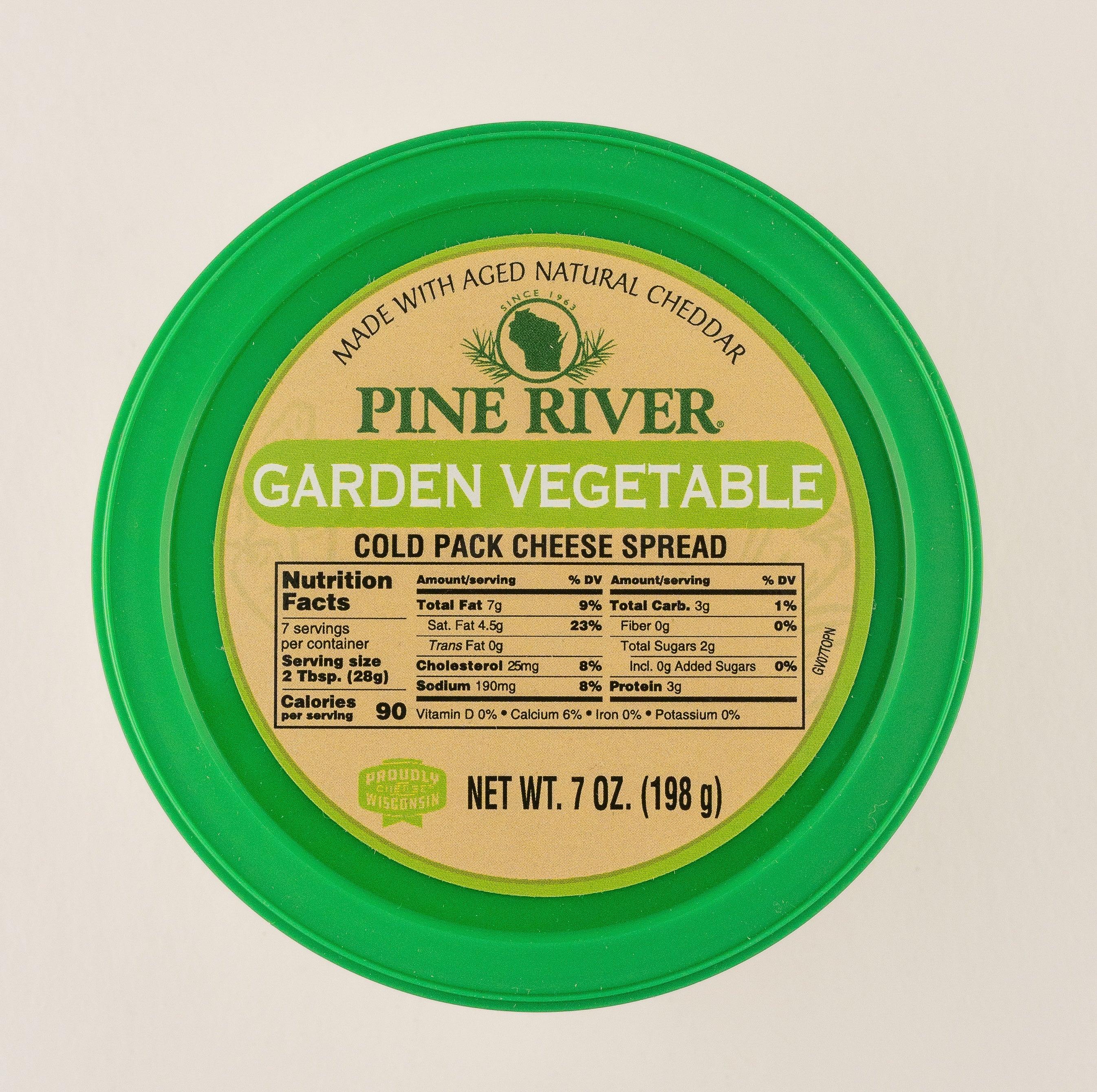 Pine River Garden Vegetable Cold Pack Cheese Spread 7 oz.