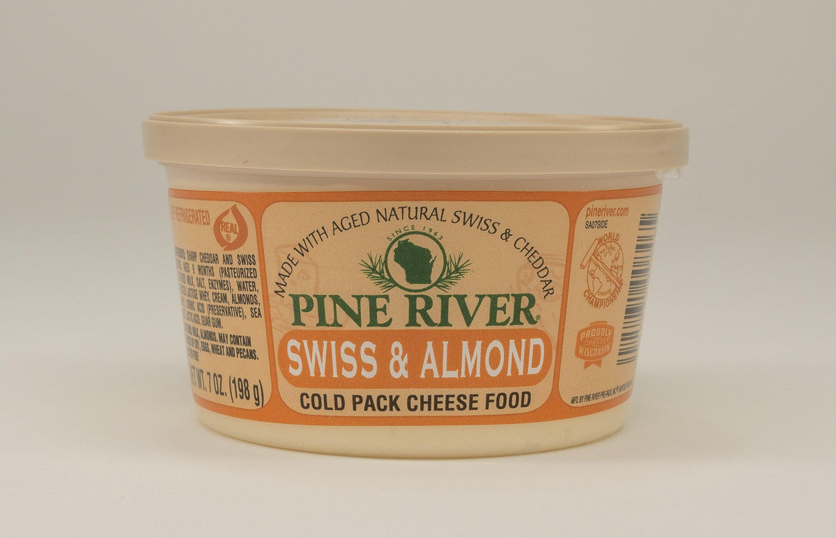 Pine River Swiss Almond Cold Pack Cheese Spread 7 oz.