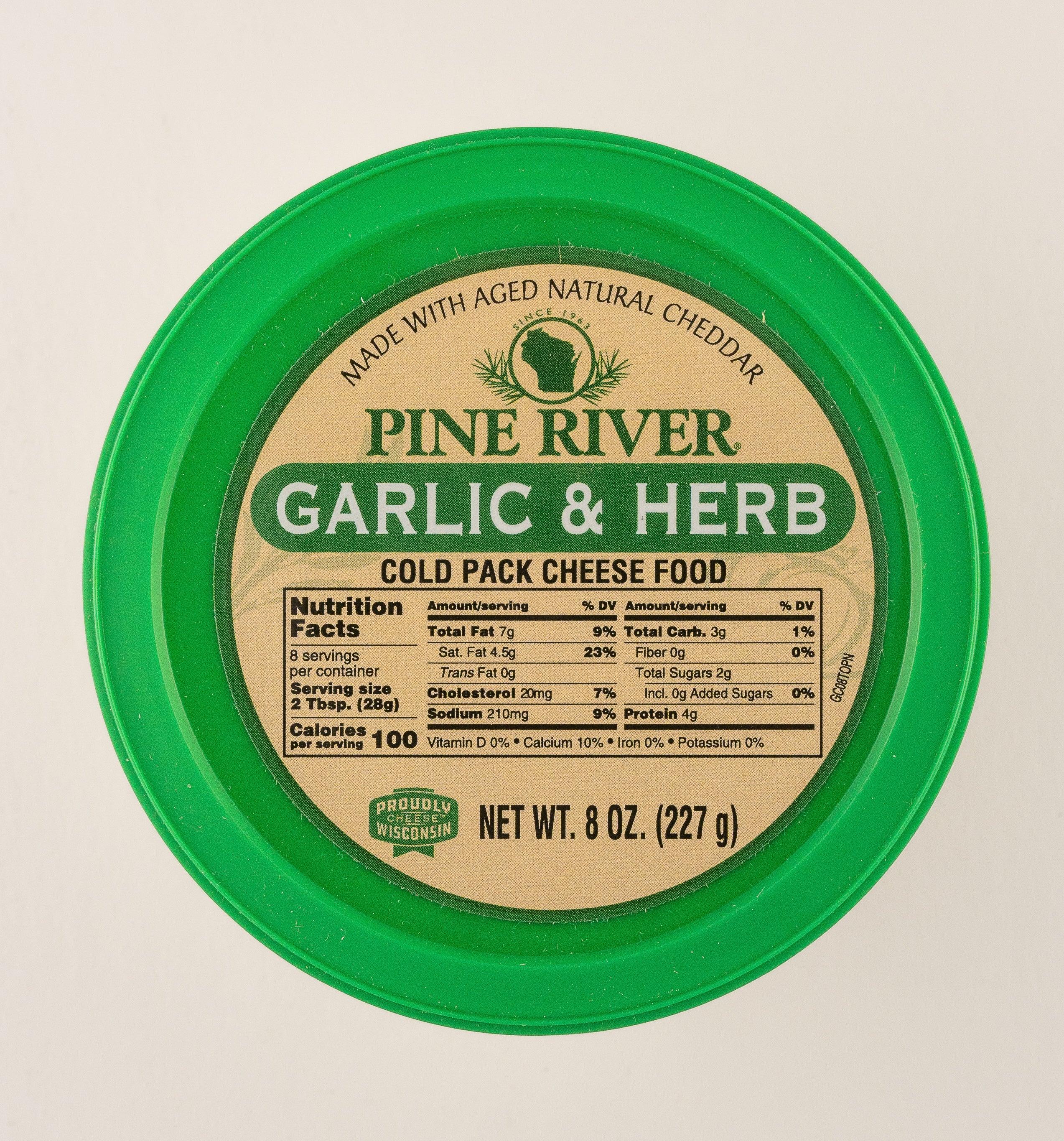 Pine River Garlic & Herb Cold Pack Cheese Spread 8 oz.
