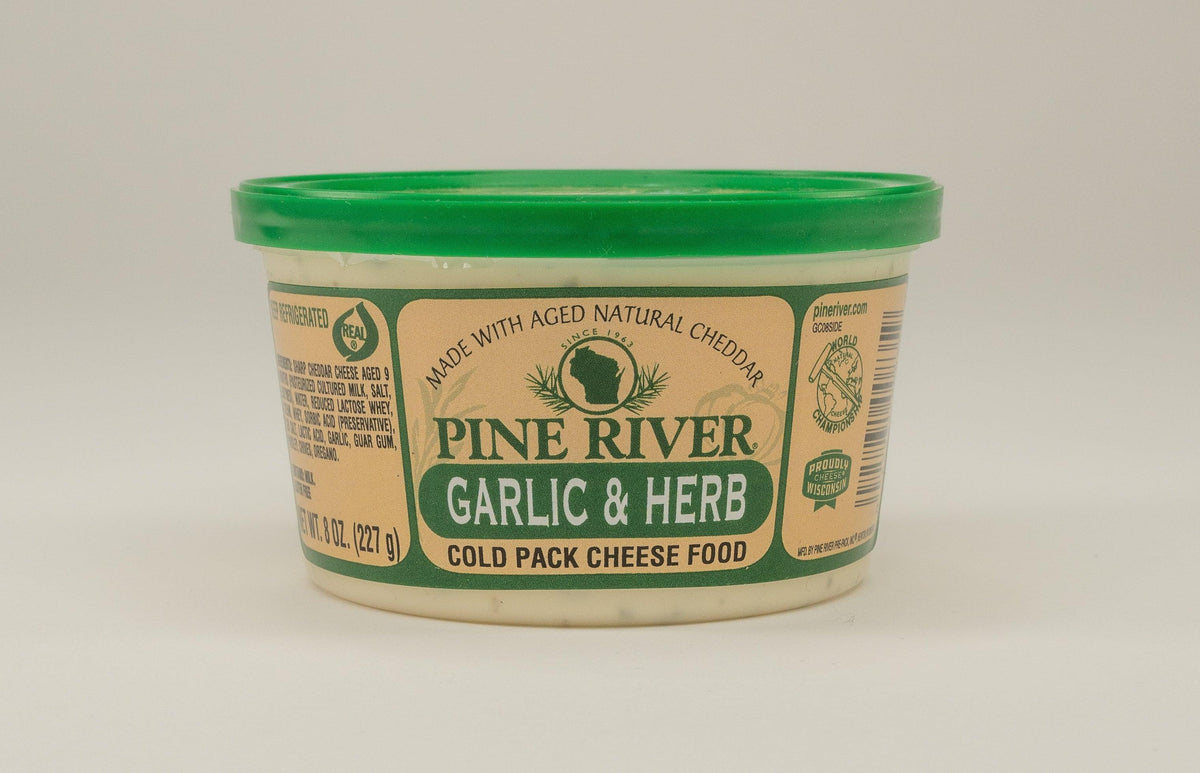 Pine River Garlic & Herb Cold Pack Cheese Spread 8 oz.