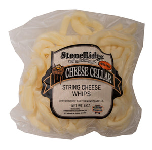 String Cheese Whips 8 Ounce Package with clear background.