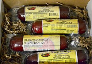 Sausage Gift Box (4 / 12 oz. Summer Sausage) - StoneRidge Meats