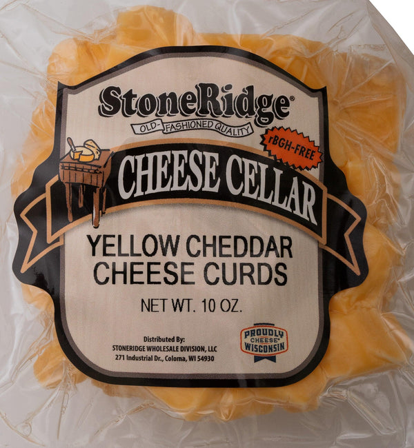 Yellow Cheddar Cheese Curds 10 OZ. - StoneRidge Meats