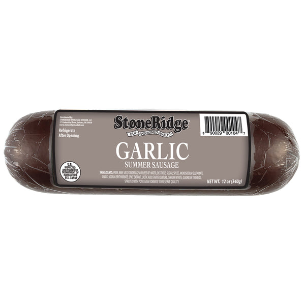 Garlic Summer Sausage - 12 Ounce Package
