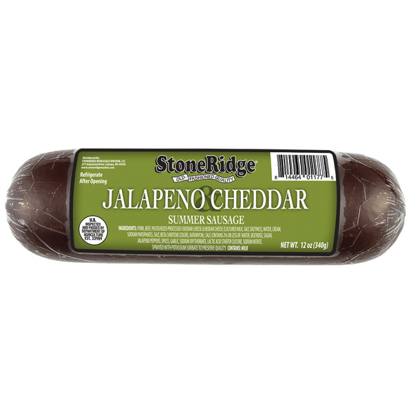 Jalapeno And Cheese Summer Sausage - 12 Ounce Package