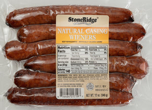 Natural Casing Wieners 12 oz. (6 ct.) - StoneRidge Meats