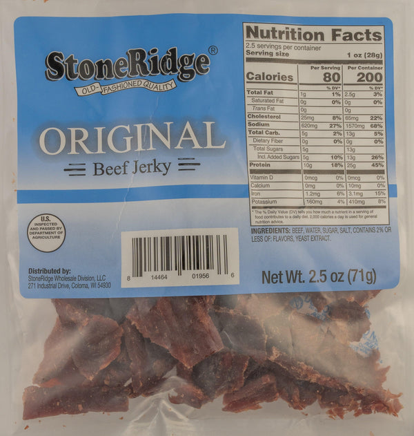Original Beef Jerky 2.5 oz Package - StoneRidge Meats