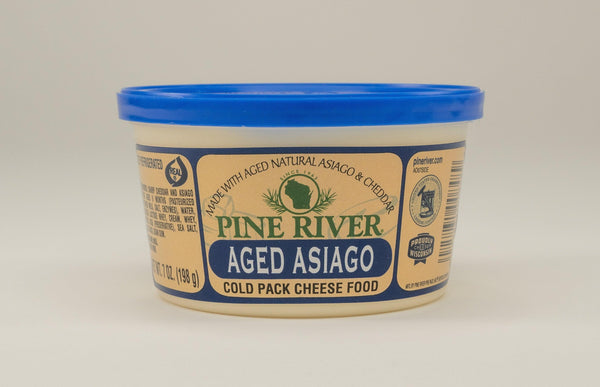 Pine River Aged Asiago Cold Pack Cheese Spread 8 oz. - StoneRidge Meats
