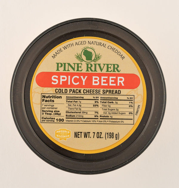 Pine River Spicy Beer Cold Pack Cheese Spread 7 oz. - StoneRidge Meats