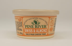 Pine River Swiss Almond Cold Pack Cheese Spread 7 oz. - StoneRidge Meats