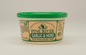 Pine River Garlic & Herb Cold Pack Cheese Spread 8 oz. - StoneRidge Meats