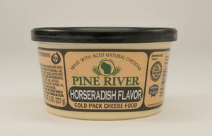 Pine River Horseradish Cold Pack Cheese Spread 8 oz. - StoneRidge Meats