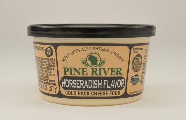 Pine River Horseradish Cold Pack Cheese Spread 8 oz. - StoneRidge Meats