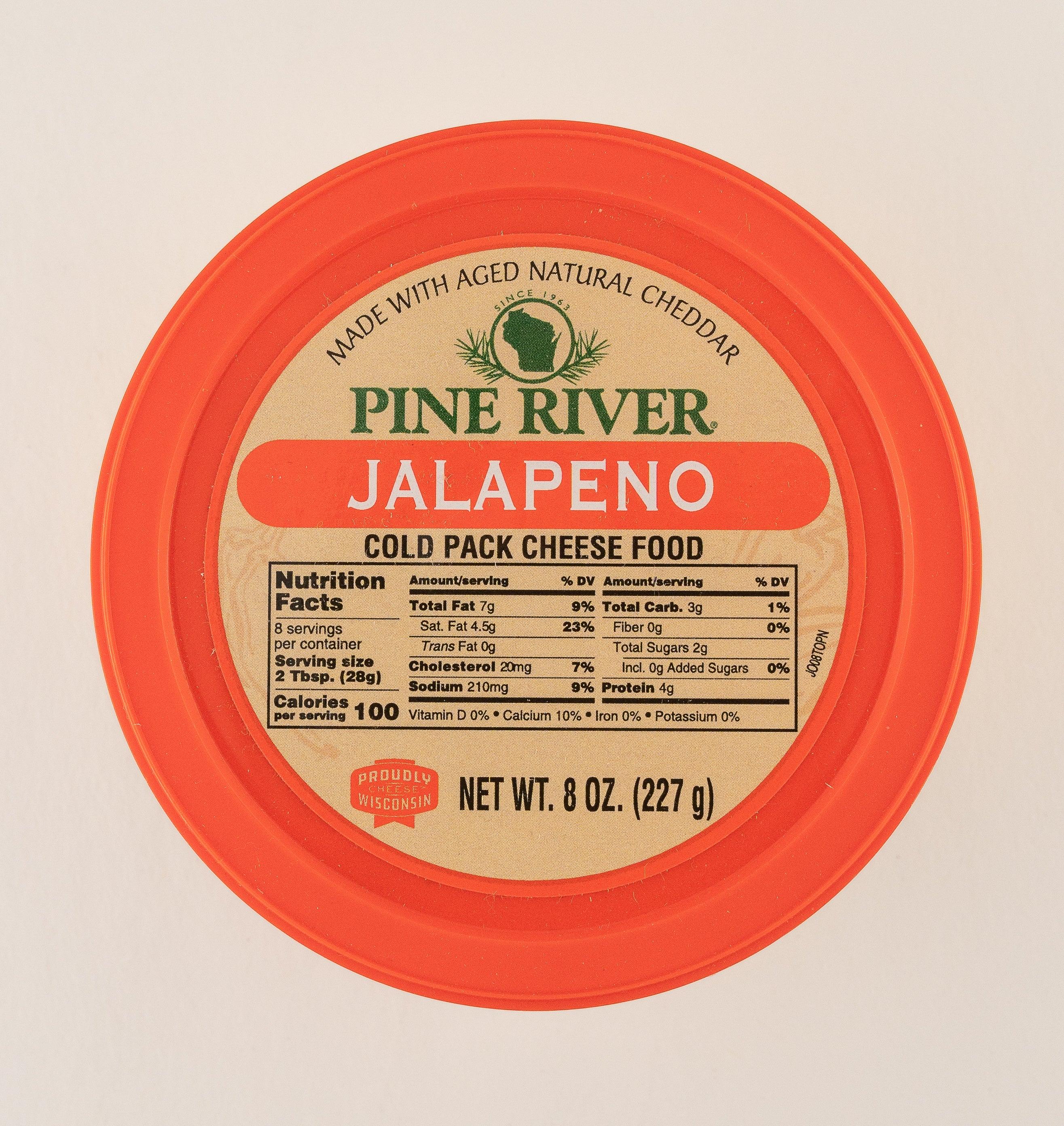 Pine River Jalapeno Cold Pack Cheese Spread 8 oz.