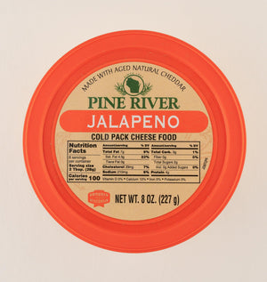 Pine River Jalapeno Cold Pack Cheese Spread 8 oz. - StoneRidge Meats