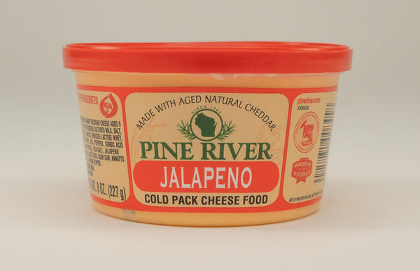 Pine River Jalapeno Cold Pack Cheese Spread 8 oz. - StoneRidge Meats