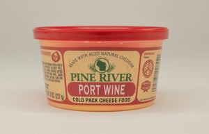 Pine River Port Wine Cold Pack Cheese Spread 8 oz. - StoneRidge Meats