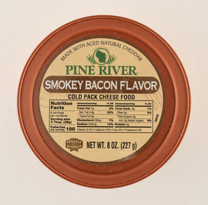 Pine River Smokey Bacon Cold Pack Cheese Spread 8 oz. - StoneRidge Meats