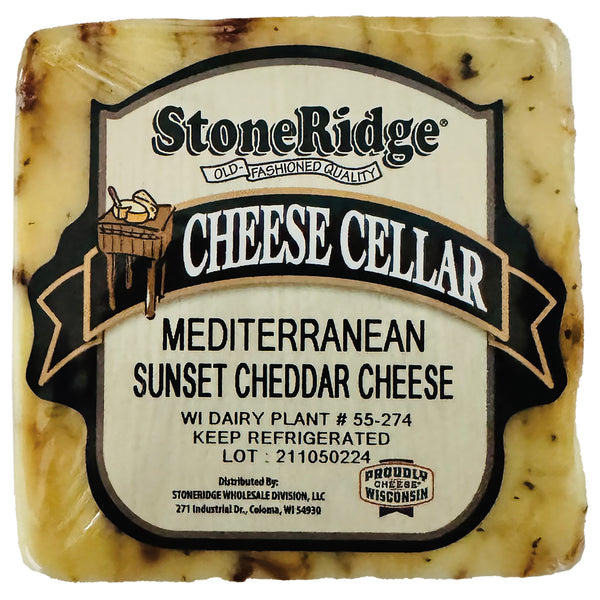 Mediterranean Sunset Cheddar - 8 Ounce Package