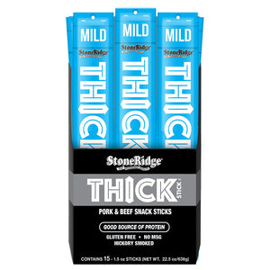 Mild Thick Stick 1.5 ounces in 15 pack with clear background.