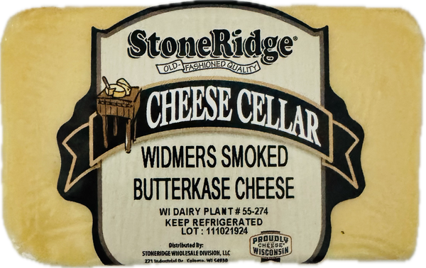 Widmer's Smoked Butterkase with clear background.
