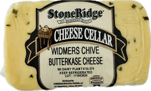 Widmer's Chive Butterkase  with clear background.