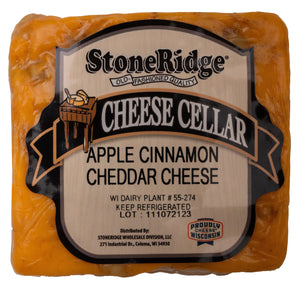 Apple Cinnamon Cheddar Cheese 8-9 oz. Piece - StoneRidge Meats