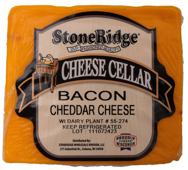 Bacon Cheddar Cheese 8-9 oz - StoneRidge Meats