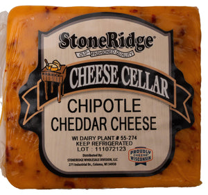 Chipotle Cheddar 8 Ounce Package with clear background.