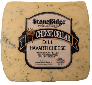Dill Havarti Cheese 8-9 oz. Piece - StoneRidge Meats