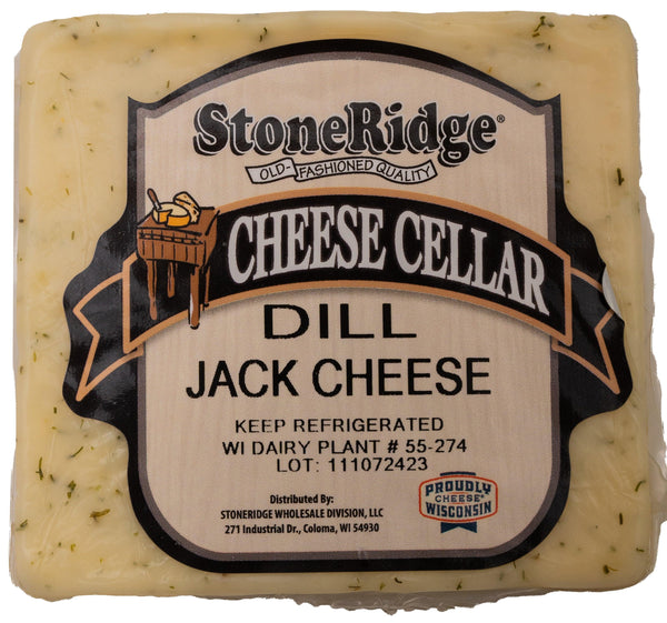 Monterey Jack Cheese with Dill 8-9 oz. Piece - StoneRidge Meats