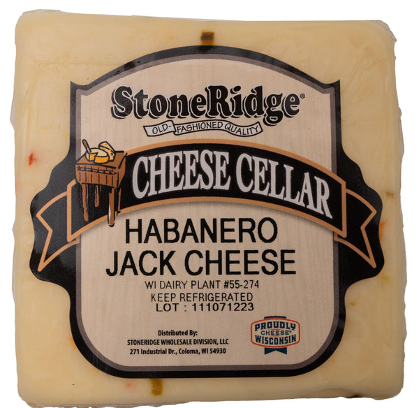 Habanero Jack Cheese 8-9 oz. Piece - StoneRidge Meats