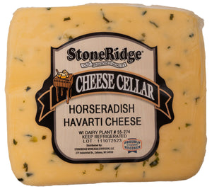 Horseradish Havarti Cheese 8-9 oz Piece - StoneRidge Meats