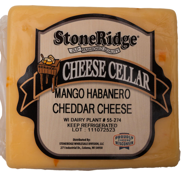 Mango Habanero Cheddar Cheese 8-9 oz. - StoneRidge Meats