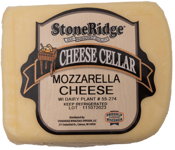 Mozzarella Cheese 8-9 oz. Piece - StoneRidge Meats