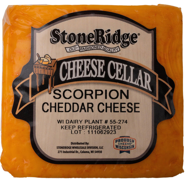Scorpion Cheddar 8-9 oz. - StoneRidge Meats