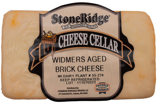 Widmers Aged Brick Cheese 8-9 oz Piece - StoneRidge Meats