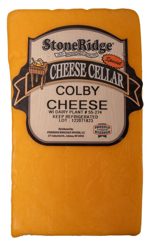 2 lb. Colby Cheese - StoneRidge Meats