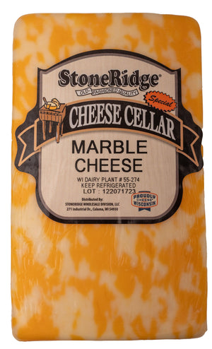 Marble Cheese 2 pound package with clear background.