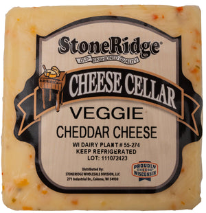 Veggie Cheddar Cheese 8-9 oz. Piece - StoneRidge Meats