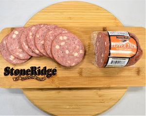 Pepper Jack Slicing Summer Sausage - 15 Oz. - StoneRidge Meats