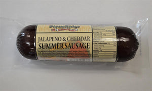 Jalapeno And Cheese Summer Sausage - 12 Oz. - StoneRidge Meats